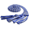 Double Graduation Honor Cord Royal Blue/Silver by Wholesale Grad Supply