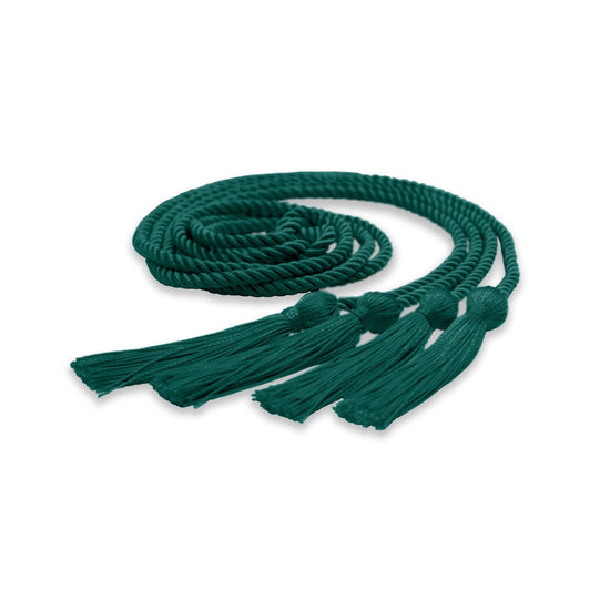 Double Graduation Honor Cord Teal by Wholesale Grad Supply