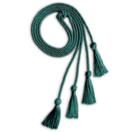 Double Graduation Honor Cord Teal by Wholesale Grad Supply