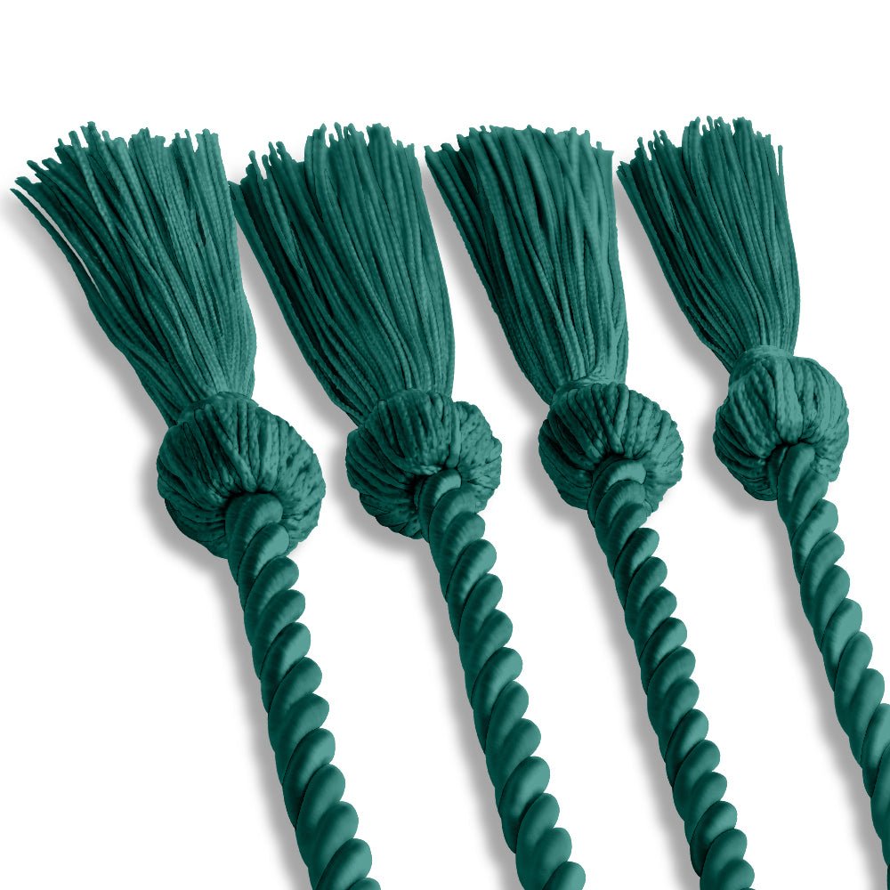 Double Graduation Honor Cord Teal by Wholesale Grad Supply