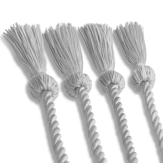 Double Graduation Honor Cord White by Wholesale Grad Supply
