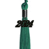 Emerald Green Graduation Tassel with Black Bling Charm by Wholesale Grad Supply