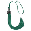 Emerald Green Graduation Tassel with Black Bling Charm by Wholesale Grad Supply
