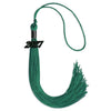 Emerald Green Graduation Tassel with Black Bling Charm by Wholesale Grad Supply