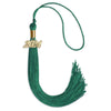 Emerald Green Graduation Tassel with Gold Bling Charm by Wholesale Grad Supply