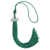 Emerald Green Graduation Tassel with Silver Bling Charm by Wholesale Grad Supply