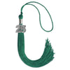 Emerald Green Graduation Tassel with Silver Bling Charm by Wholesale Grad Supply