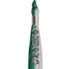 Emerald Green/Grey Graduation Tassel with Silver Stacked Date Drop by Wholesale Grad Supply