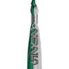 Emerald Green/Grey Graduation Tassel with Silver Stacked Date Drop by Wholesale Grad Supply