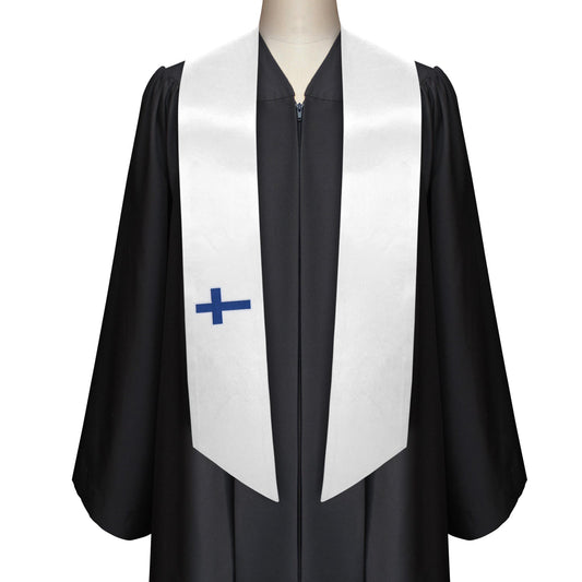 Finland International Graduation Stole/Sash Study Abroad Graduate by Wholesale Grad Supply