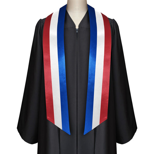 France International Graduation Stole/Sash Study Abroad Graduate by Wholesale Grad Supply