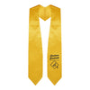 Gold Business Graduate Stole/Sash with Classic Tips by Wholesale Grad Supply