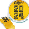 Gold Class of 2024 Graduation Stole/Sash with Classic Tips by Wholesale Grad Supply