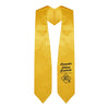 Gold Computer Science Graduate Stole/Sash with Classic Tips by Wholesale Grad Supply