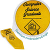 Gold Computer Science Graduate Stole/Sash with Classic Tips by Wholesale Grad Supply