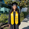 Gold Engineering Graduate Stole/Sash with Classic Tips by Wholesale Grad Supply