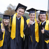 Gold Graduation Stole by Wholesale Grad Supply