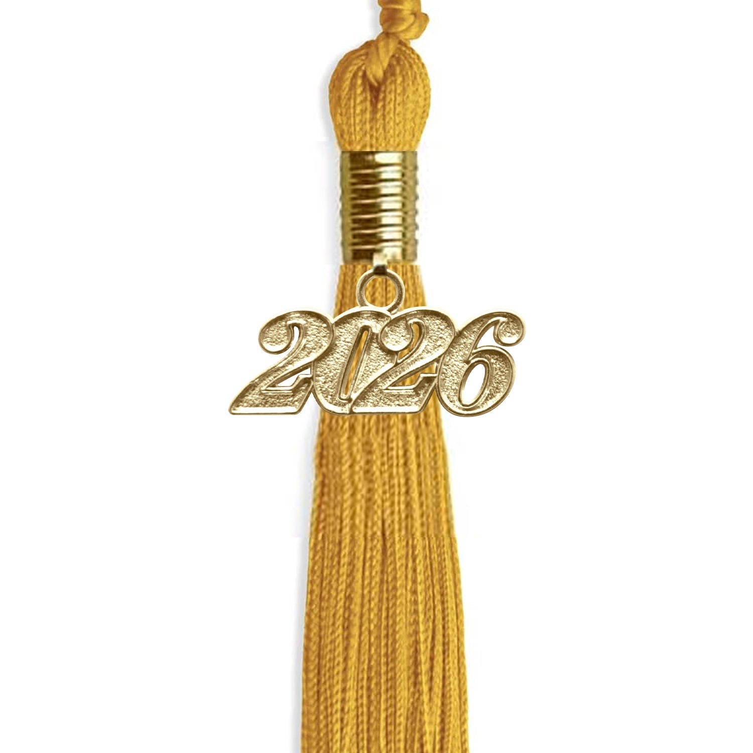 Gold Graduation Tassel with Gold Bling Charm by Wholesale Grad Supply