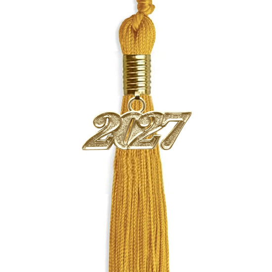 Gold Graduation Tassel with Gold Bling Charm by Wholesale Grad Supply