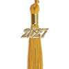 Gold Graduation Tassel with Gold Bling Charm by Wholesale Grad Supply