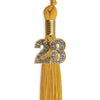 Gold Graduation Tassel with Gold Bling Charm by Wholesale Grad Supply