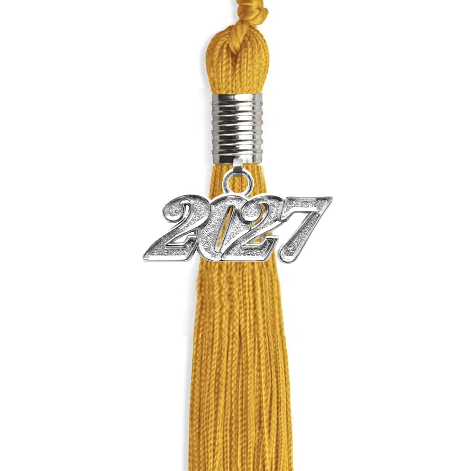 Gold Graduation Tassel with Silver Bling Charm by Wholesale Grad Supply