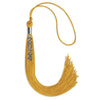 Gold Graduation Tassel with Silver Stacked Date Drop by Wholesale Grad Supply
