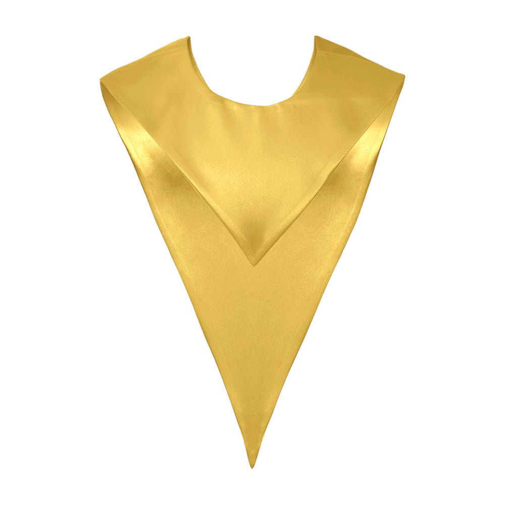 Gold Graduation V-Stole by Wholesale Grad Supply