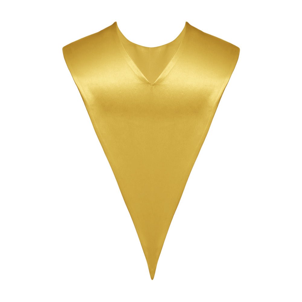 Gold Graduation V-Stole by Wholesale Grad Supply