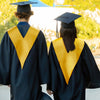 Gold Graduation V-Stole by Wholesale Grad Supply