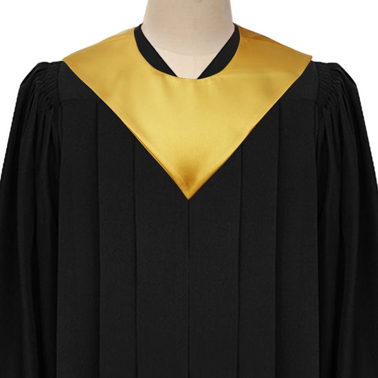 Gold Graduation V-Stole by Wholesale Grad Supply