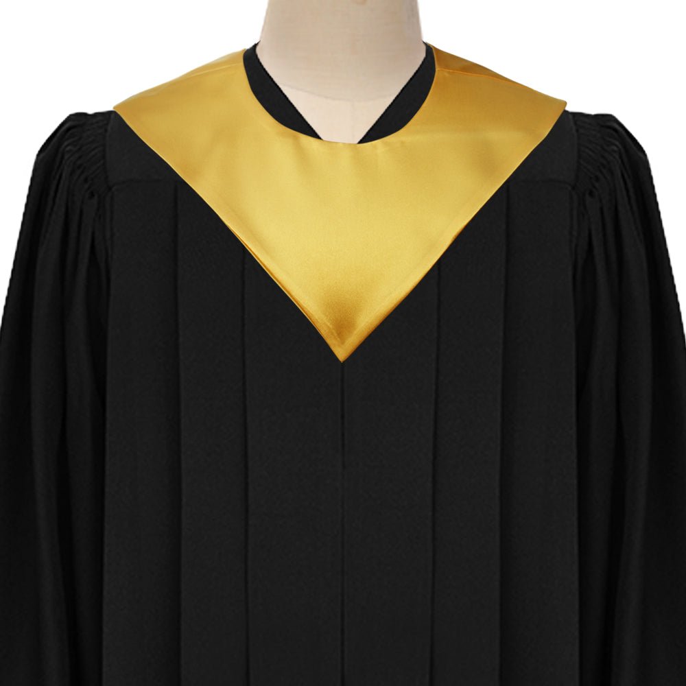 Gold Graduation V-Stole by Wholesale Grad Supply