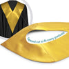 Gold Graduation V-Stole by Wholesale Grad Supply
