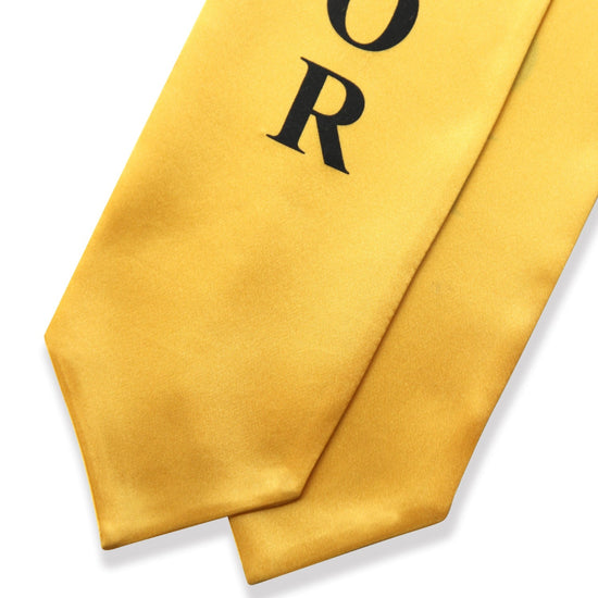 Gold Honors Graduation Stole/Sash with Classic Tips by Wholesale Grad Supply