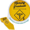 Gold Nursing Graduate Stole/Sash with Classic Tips by Wholesale Grad Supply