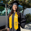 Gold Nursing Graduate Stole/Sash with Classic Tips by Wholesale Grad Supply