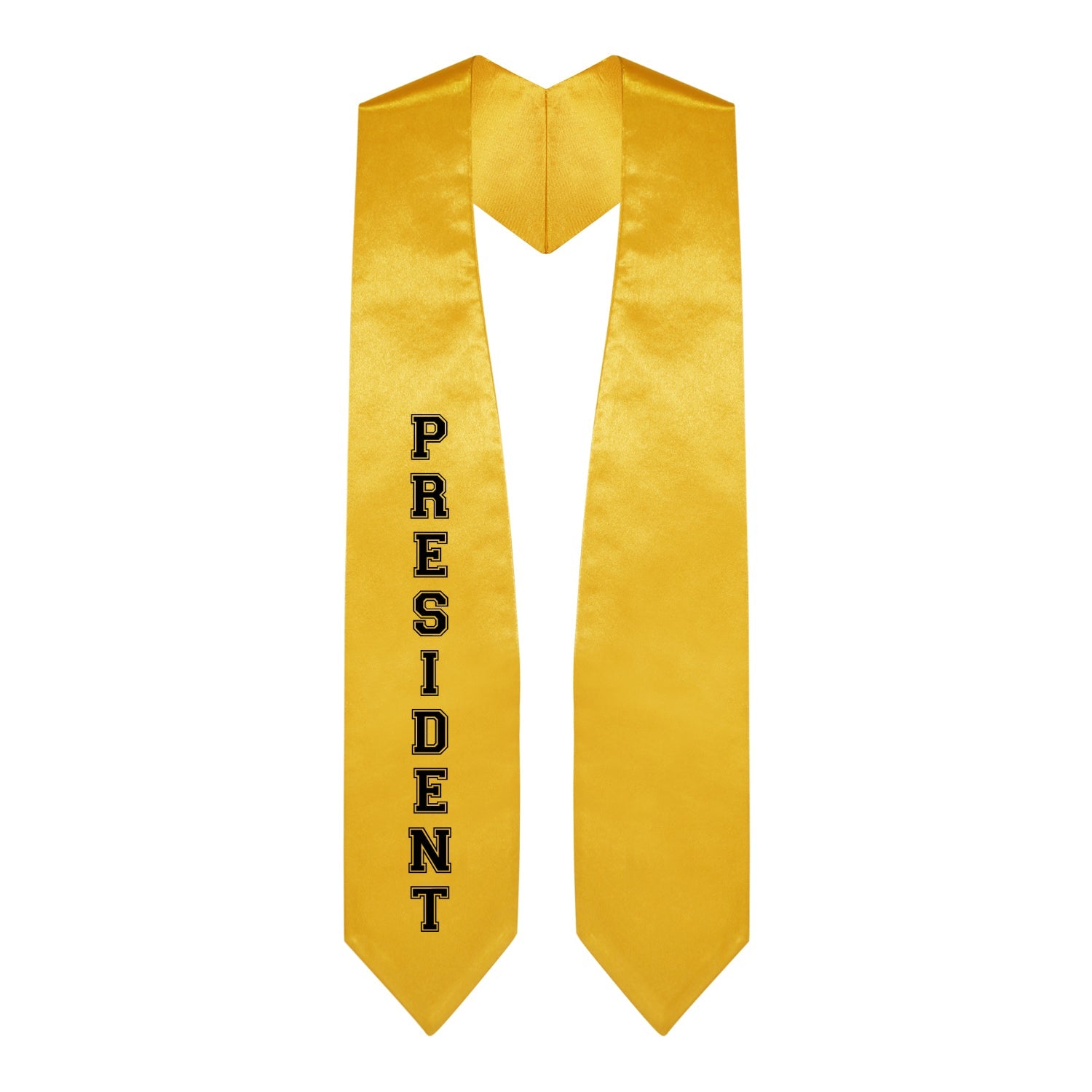 Gold President Graduation Stole by Wholesale Grad Supply