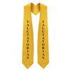 Gold Salutatorian Graduation Stole/Sash with Classic Tips by Wholesale Grad Supply