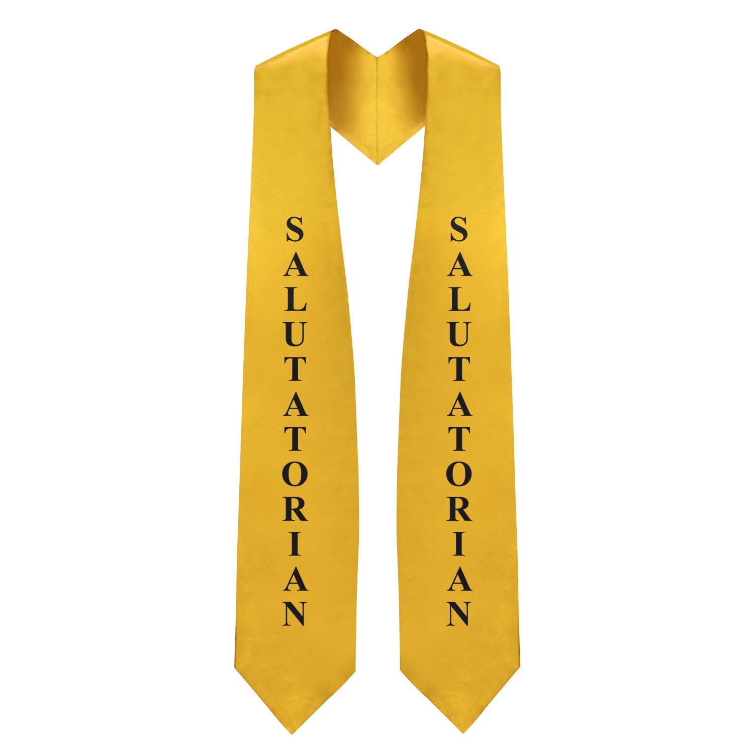 Gold Salutatorian Graduation Stole/Sash with Classic Tips by Wholesale Grad Supply