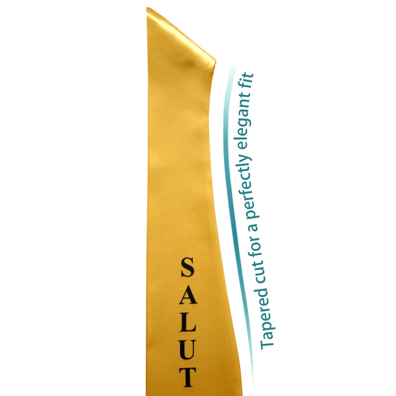 Gold Salutatorian Graduation Stole/Sash with Classic Tips by Wholesale Grad Supply