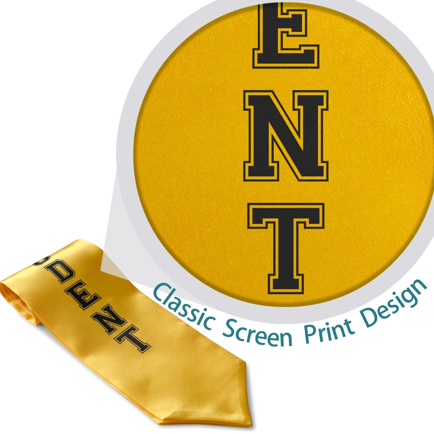 Gold Student Athlete Graduate Stole/Sash with Classic Tips by Wholesale Grad Supply