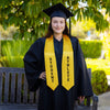 Gold Student Athlete Graduate Stole/Sash with Classic Tips by Wholesale Grad Supply