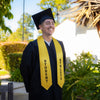 Gold Student Athlete Graduate Stole/Sash with Classic Tips by Wholesale Grad Supply