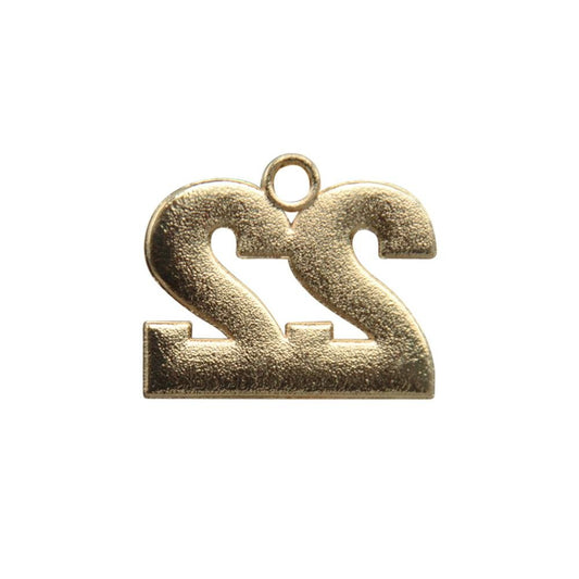 Gold Tassel Date Bling Charm Year 2022 by Wholesale Grad Supply