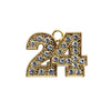 Gold Tassel Date Bling Charm Year 2024 by Wholesale Grad Supply
