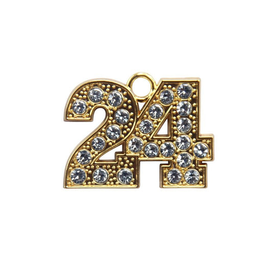 Gold Tassel Date Bling Charm Year 2024 by Wholesale Grad Supply