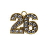 Gold Tassel Date Bling Charm Year 2026 by Wholesale Grad Supply