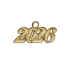 Gold Tassel Date Charm Year 2026 by Wholesale Grad Supply