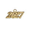 Gold Tassel Date Charm Year 2027 by Wholesale Grad Supply