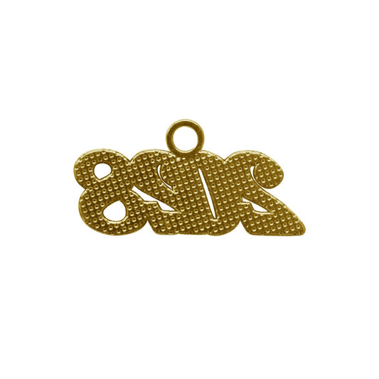 Gold Tassel Date Charm Year 2028 by Wholesale Grad Supply